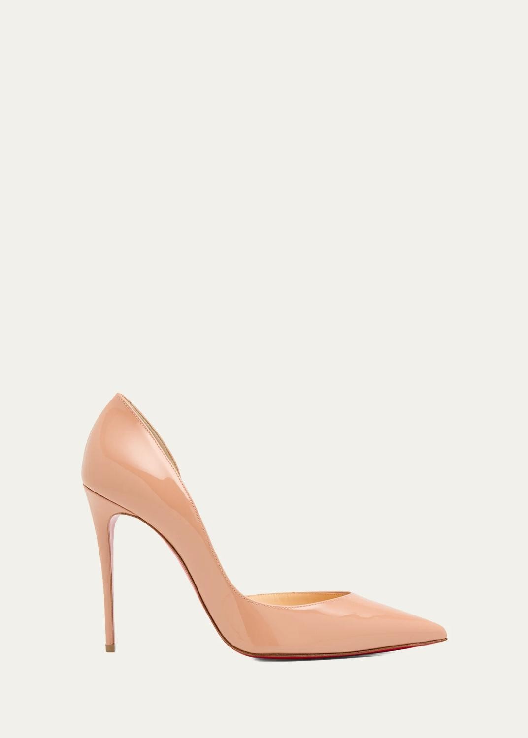 Christian Louboutin 100mm Iriza Patent Open-Side Pumps