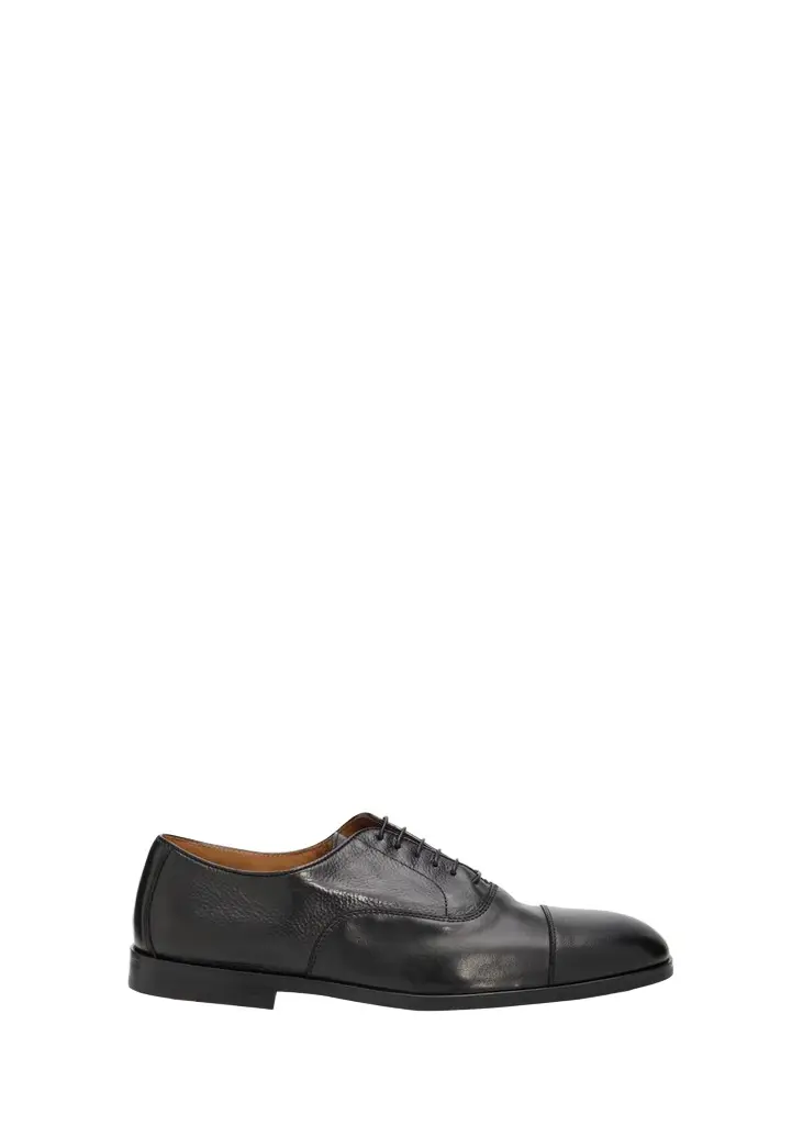 Doucals Men's Stresa Grained Leather Oxford Dress Shoes