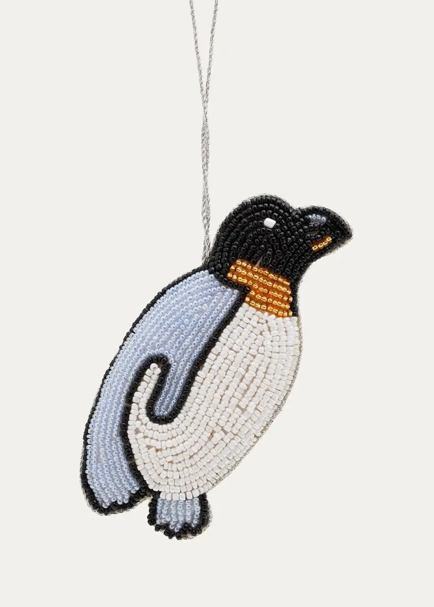 Sudha Pennathur Beaded Penguin Christmas Ornament | Thumbnail 2 Sudha Pennathur Beaded Penguin Christmas Ornament | Thumbnail 2