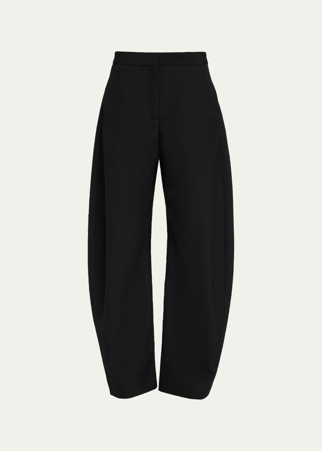 Lightweight Wool Barrel-Leg Pants Lightweight Wool Barrel-Leg Pants