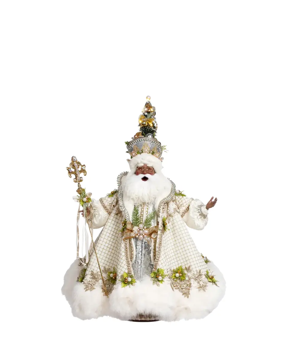 Mark Roberts African-American White Christmas Santa, 27.5" | Thumbnail 2