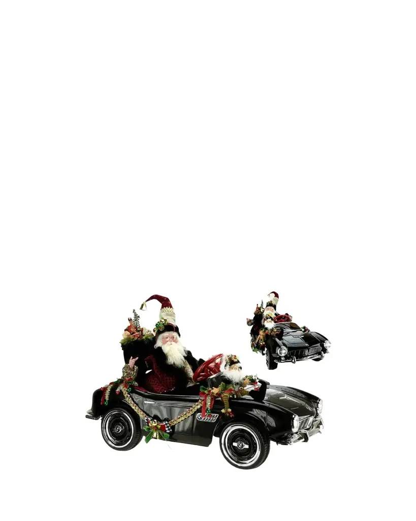 Mark Roberts Santa's Holiday Hot Rod Collectible Christmas Figure