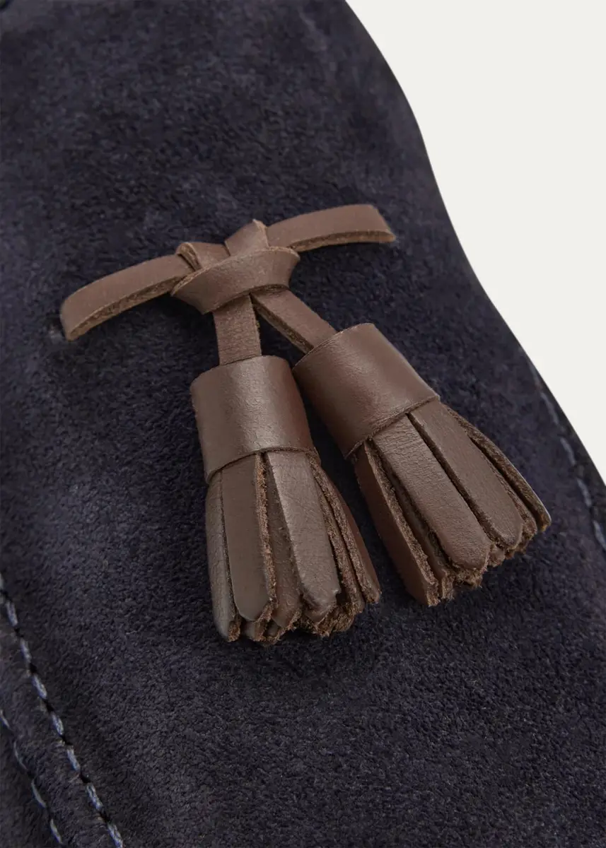 Doucals Stresa Suede Tasseled Loafers | Thumbnail 3 Doucals Stresa Suede Tasseled Loafers | Thumbnail 3