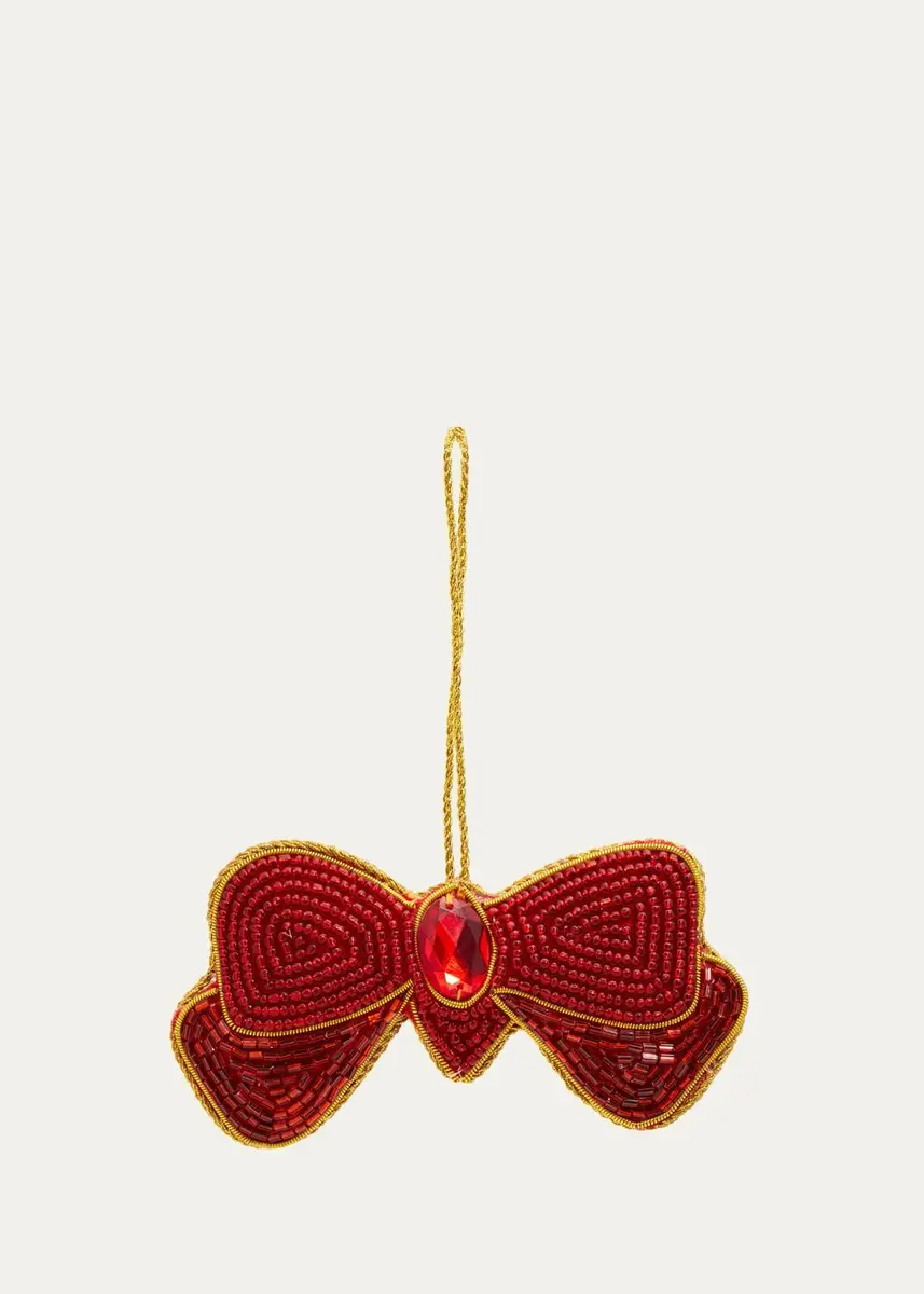 Sudha Pennathur Beaded Bow Ornament | Thumbnail 2 Sudha Pennathur Beaded Bow Ornament | Thumbnail 2