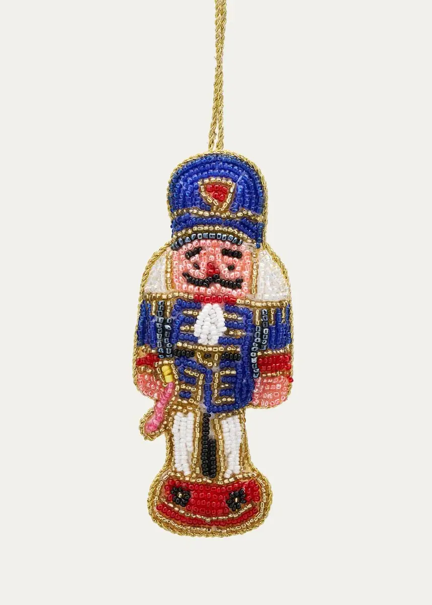 Sudha Pennathur Beaded Nutcracker Ornament | Thumbnail 2 Sudha Pennathur Beaded Nutcracker Ornament | Thumbnail 2