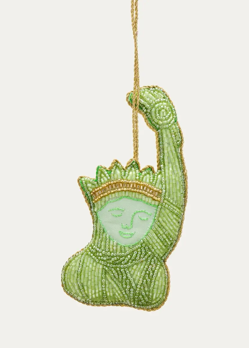 Sudha Pennathur Statue Of Liberty Beaded Ornament | Thumbnail 2 Sudha Pennathur Statue Of Liberty Beaded Ornament | Thumbnail 2