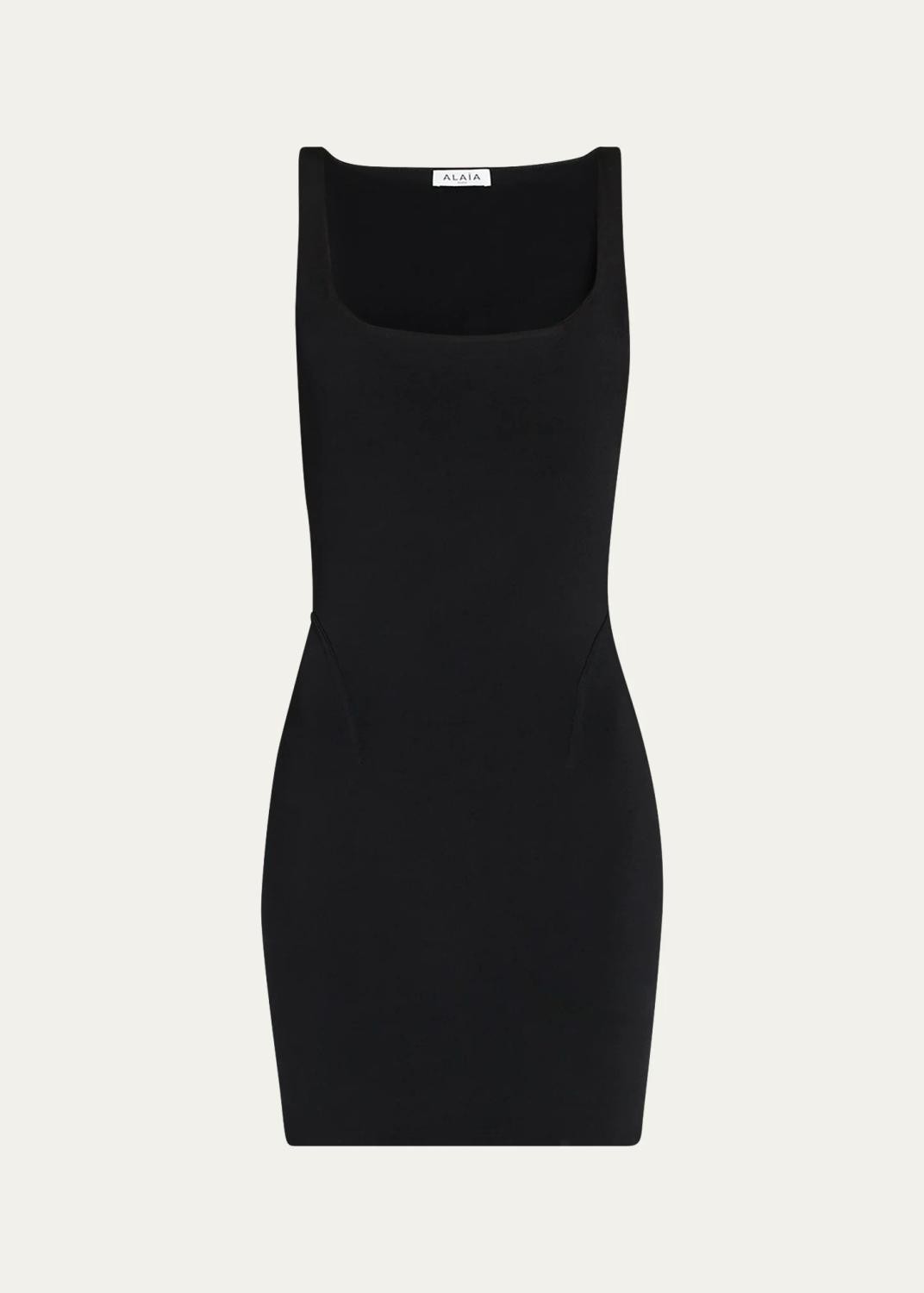 Square-Neck Sleeveless Mini Bodycon Dress Square-Neck Sleeveless Mini Bodycon Dress