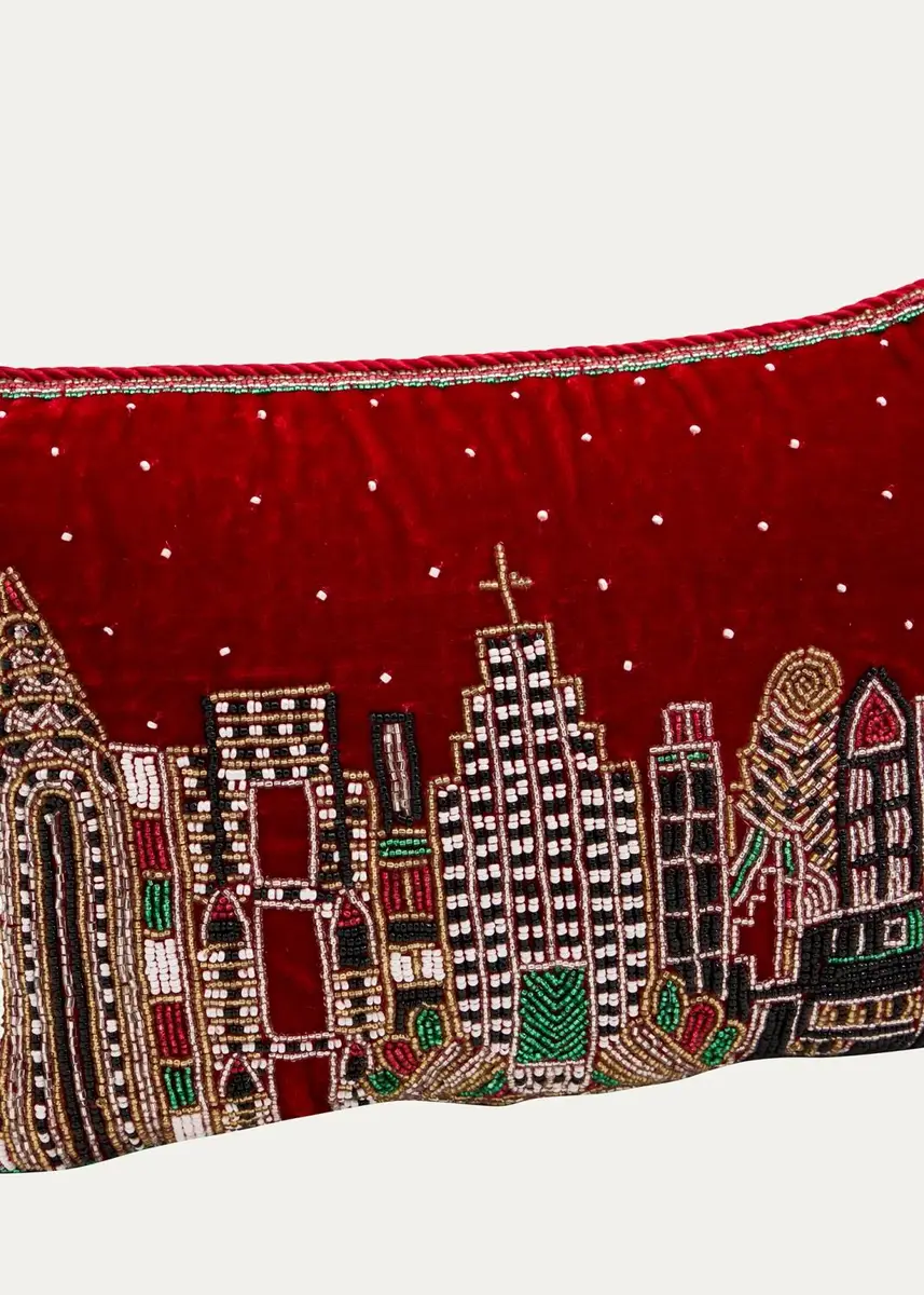 Sudha Pennathur Embellished Velvet Pillow | Thumbnail 2 Sudha Pennathur Embellished Velvet Pillow | Thumbnail 2