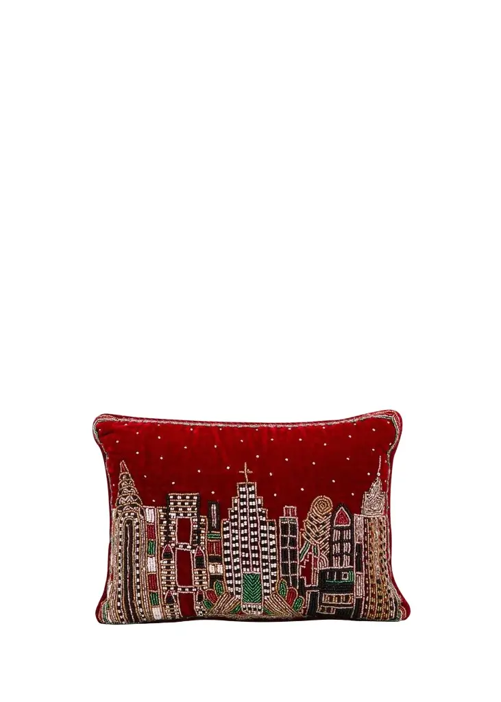 Sudha Pennathur Embellished Velvet Pillow