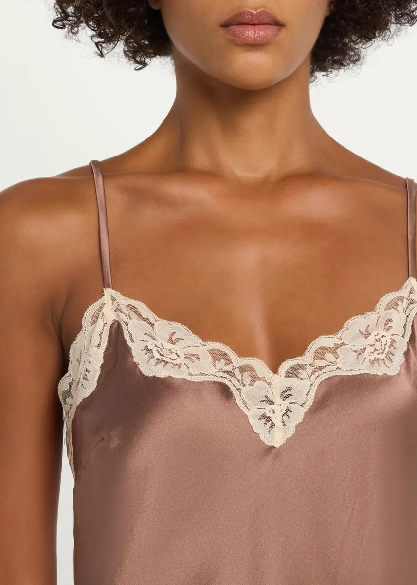 LoveShackFancy Franna Lace-Trim Silk Top | Thumbnail 5 LoveShackFancy Franna Lace-Trim Silk Top | Thumbnail 5