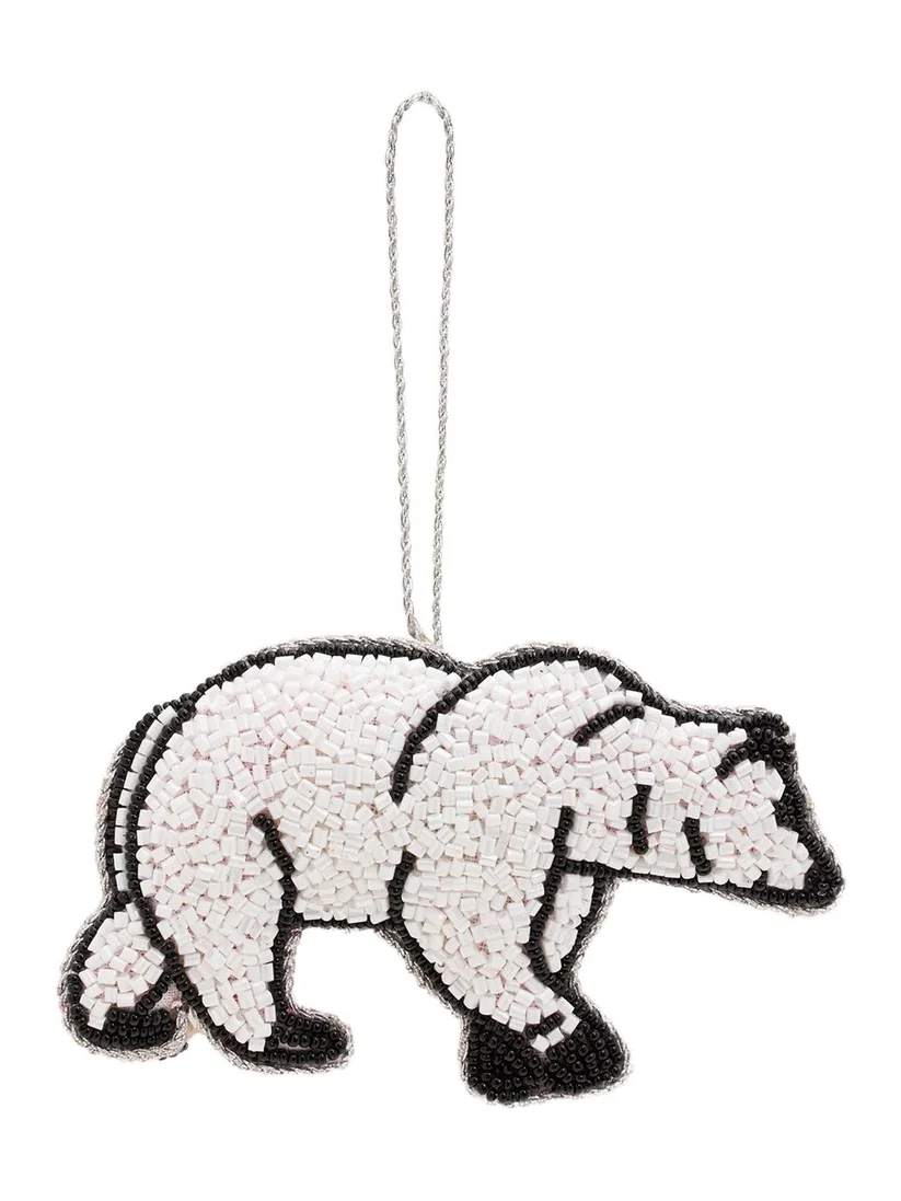 Sudha Pennathur Bear Beaded Ornament