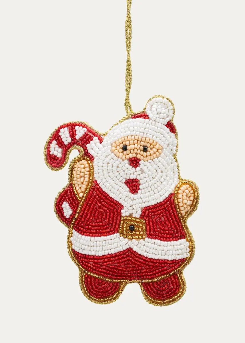 Sudha Pennathur Santa Beaded Ornament | Thumbnail 2 Sudha Pennathur Santa Beaded Ornament | Thumbnail 2