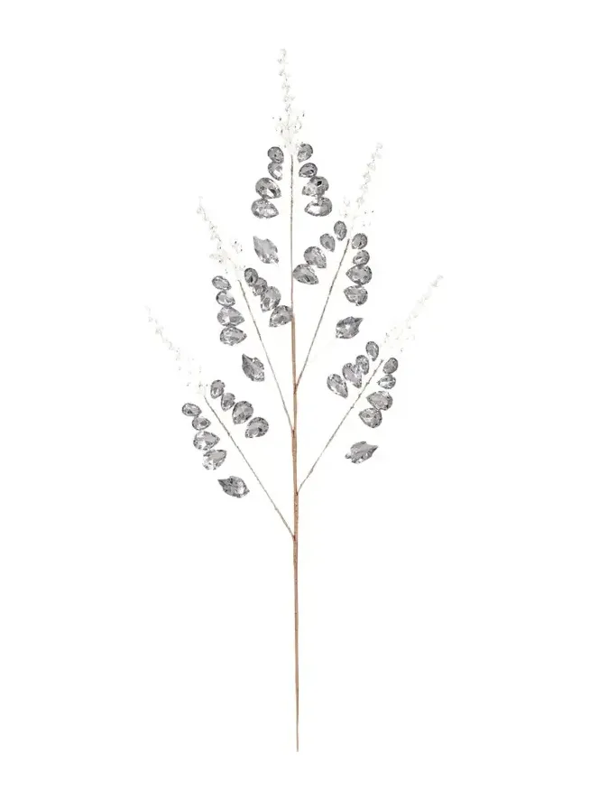 Mark Roberts Shimmer Leaf Bead Spray, 28"