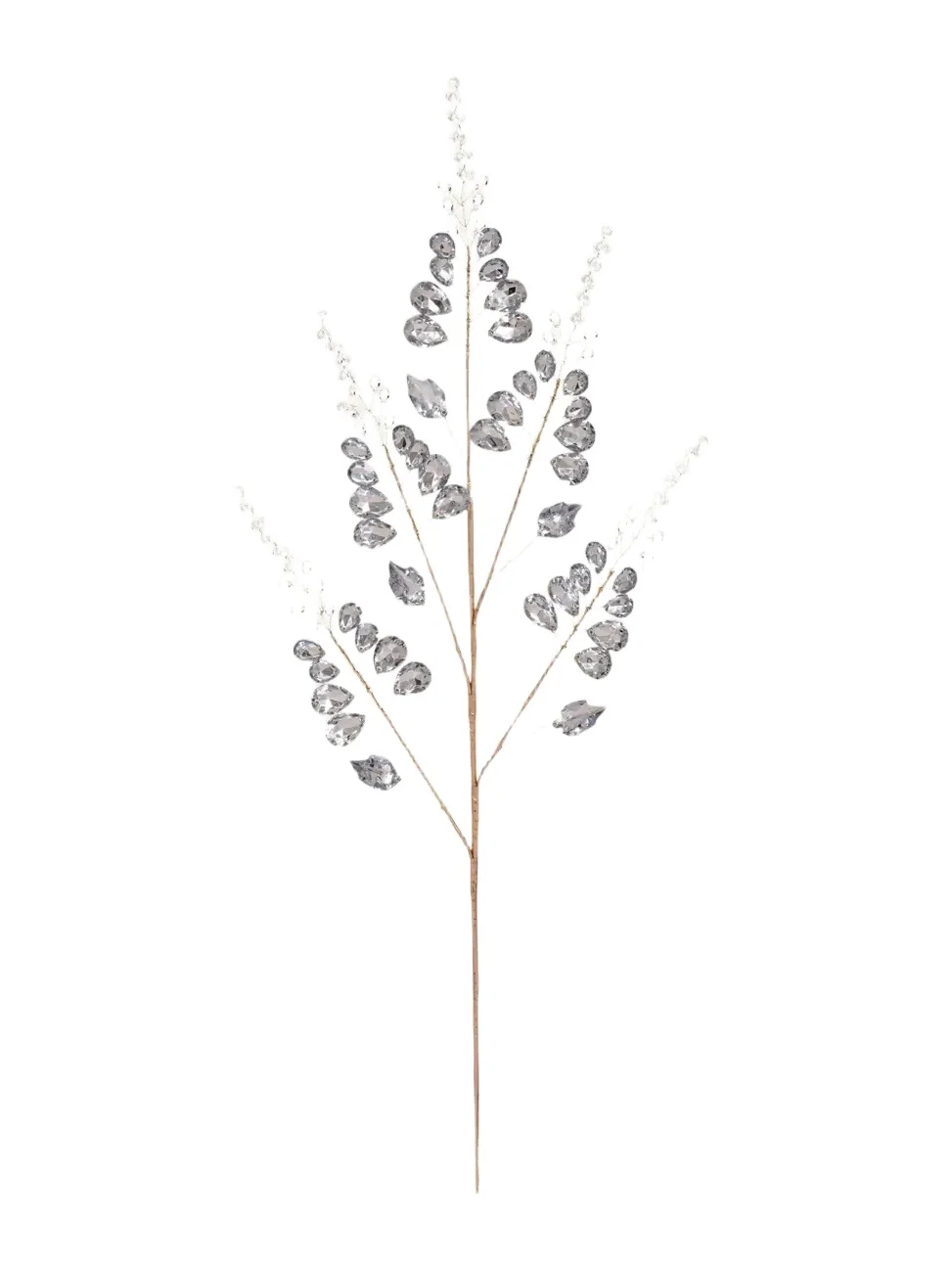 Mark Roberts Shimmer Leaf Bead Spray, 28"