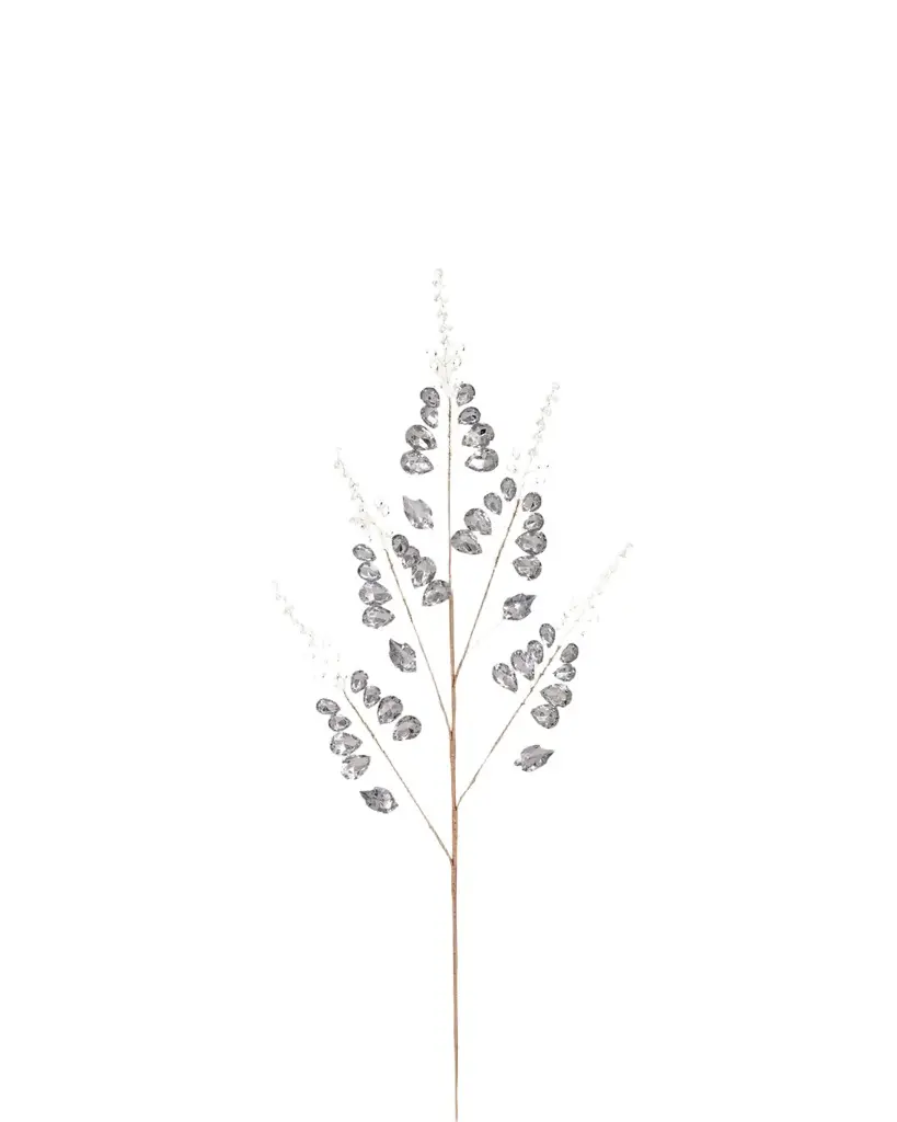 Mark Roberts Shimmer Leaf Bead Spray, 28"