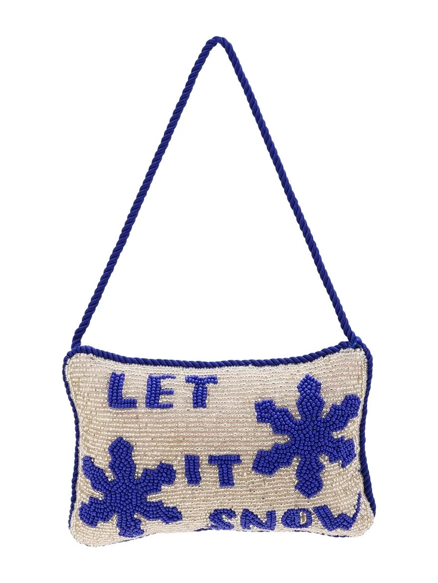 Sudha Pennathur Let It Snow Beaded Doorknocker Ornament