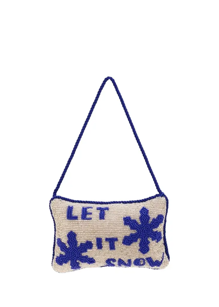 Sudha Pennathur Let It Snow Beaded Doorknocker Ornament