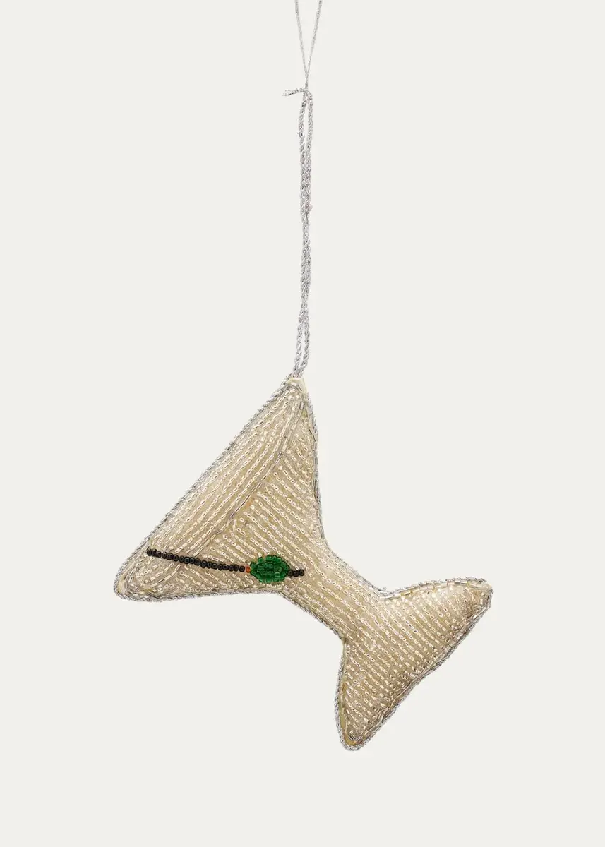 Sudha Pennathur Martini Glass Beaded Ornament | Thumbnail 2