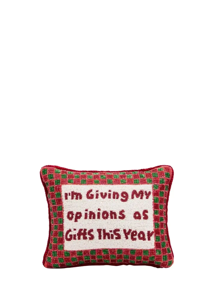 Sudha Pennathur Beaded Throw Pillow