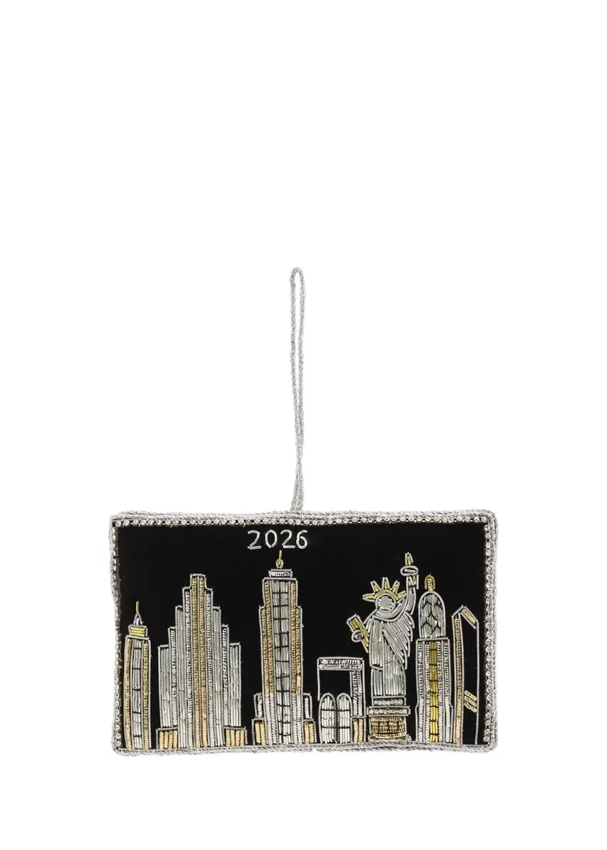 Sudha Pennathur NYC Skyline Embroidered Christmas Ornament | Thumbnail 3 Sudha Pennathur NYC Skyline Embroidered Christmas Ornament | Thumbnail 3