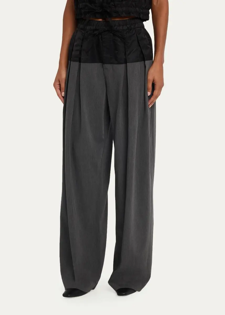 Cinq à Sept Elisabetta Drawstring Wide-Leg Pants | Thumbnail 4 Cinq à Sept Elisabetta Drawstring Wide-Leg Pants | Thumbnail 4