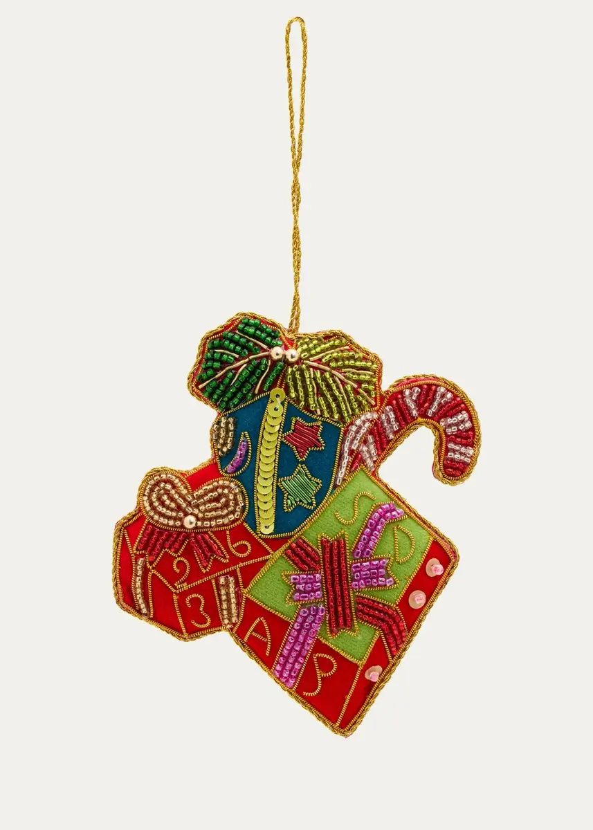 Sudha Pennathur Boxes of Presents Beaded Ornament | Thumbnail 2 Sudha Pennathur Boxes of Presents Beaded Ornament | Thumbnail 2