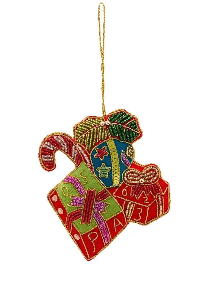 Sudha Pennathur Boxes of Presents Beaded Ornament