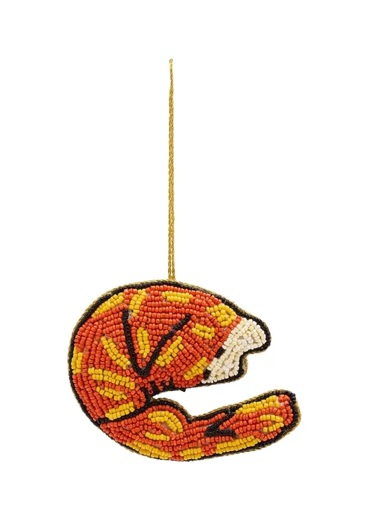 Sudha Pennathur Embellished Shrimp Christmas Ornament