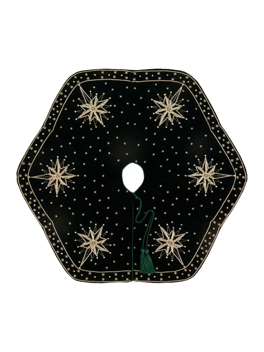 Sudha Pennathur 48" Starry Velvet Tree Skirt