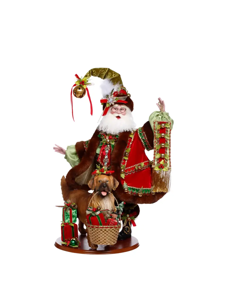 Mark Roberts Santa's Best Friend Collectible Christmas Figure | Thumbnail 2
