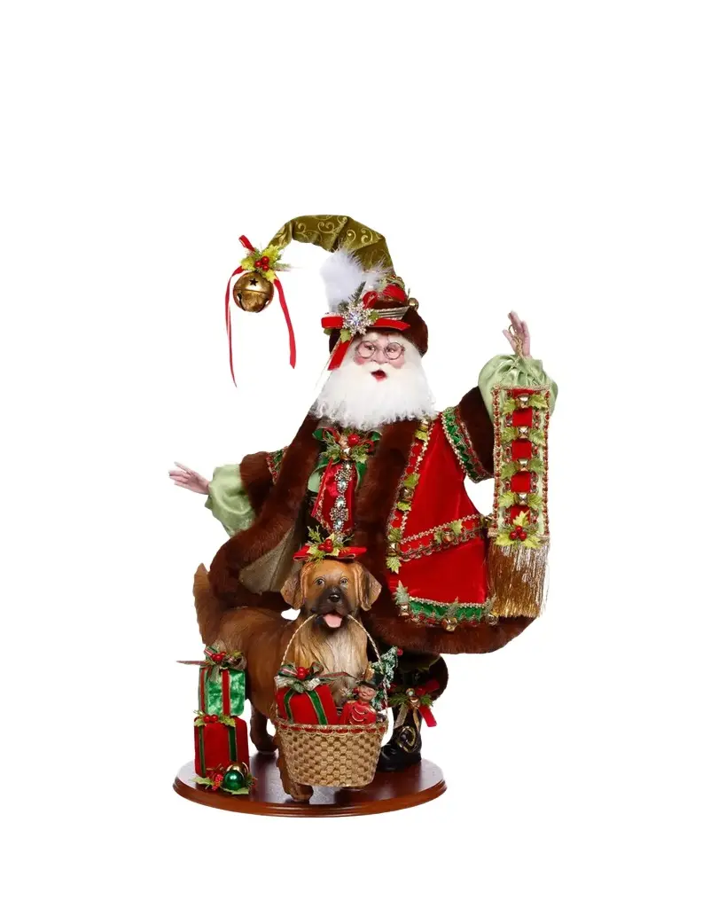Mark Roberts Santa's Best Friend Collectible Christmas Figure