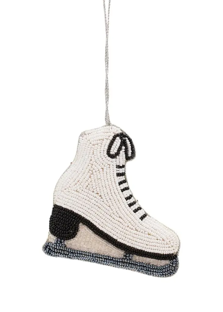Sudha Pennathur Ice Skate Beaded Ornament