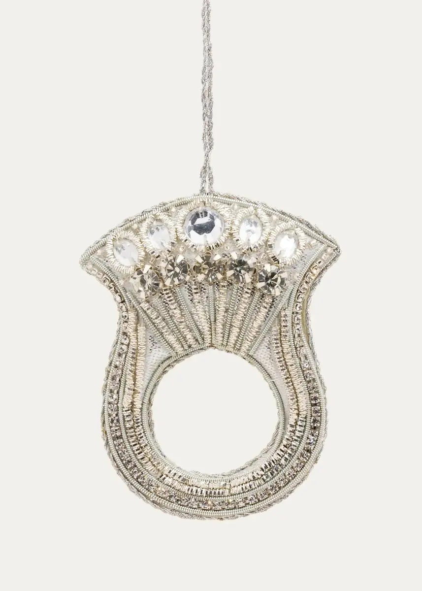 Sudha Pennathur Handcrafted Embellished Ring Christmas Ornament | Thumbnail 2 Sudha Pennathur Handcrafted Embellished Ring Christmas Ornament | Thumbnail 2