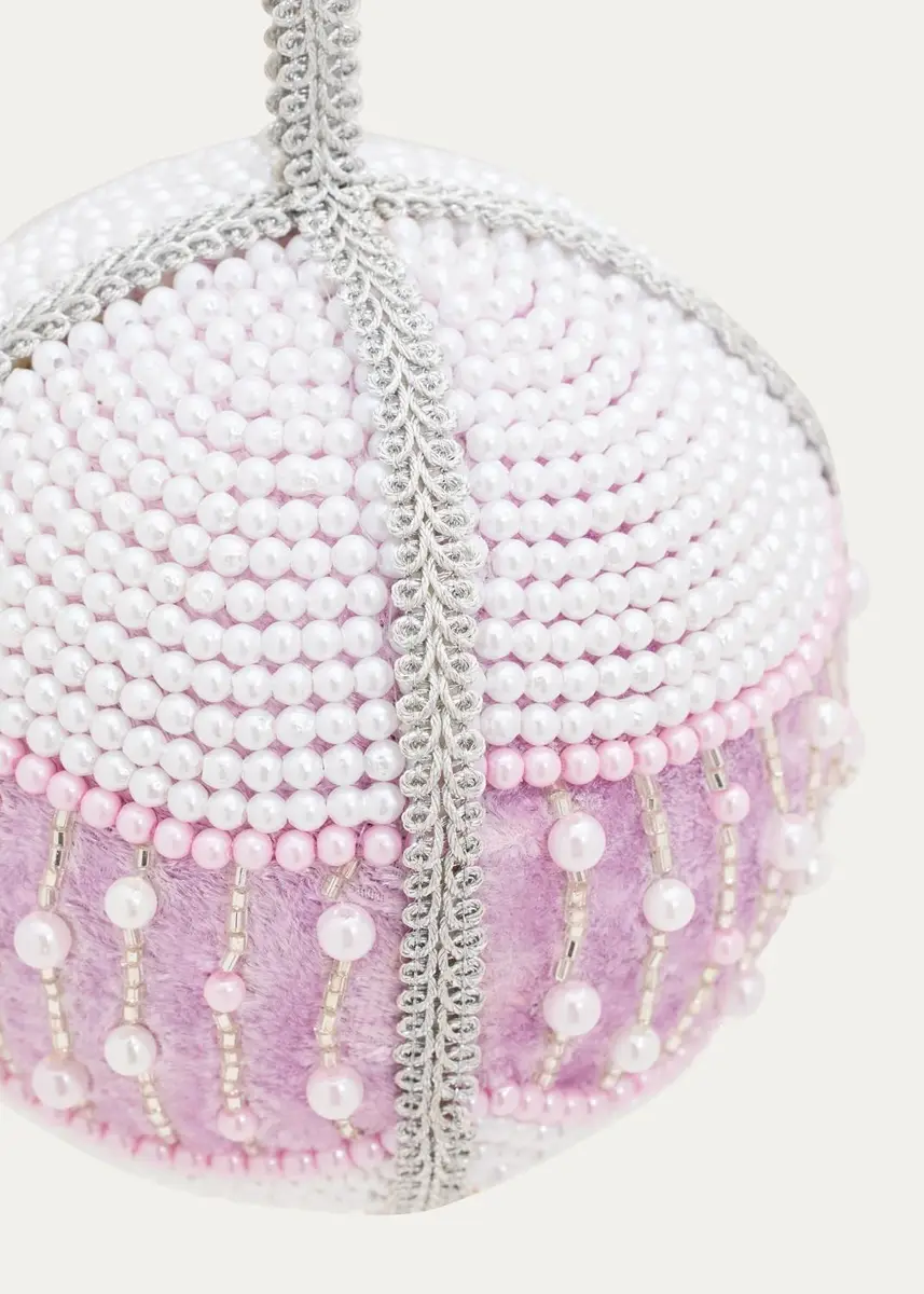 Sudha Pennathur Cascading Pearls Ball Ornament | Thumbnail 2 Sudha Pennathur Cascading Pearls Ball Ornament | Thumbnail 2