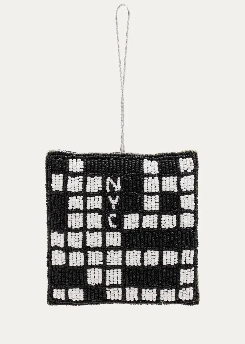 Sudha Pennathur Crossword Puzzle Beaded Ornament | Thumbnail 2 Sudha Pennathur Crossword Puzzle Beaded Ornament | Thumbnail 2