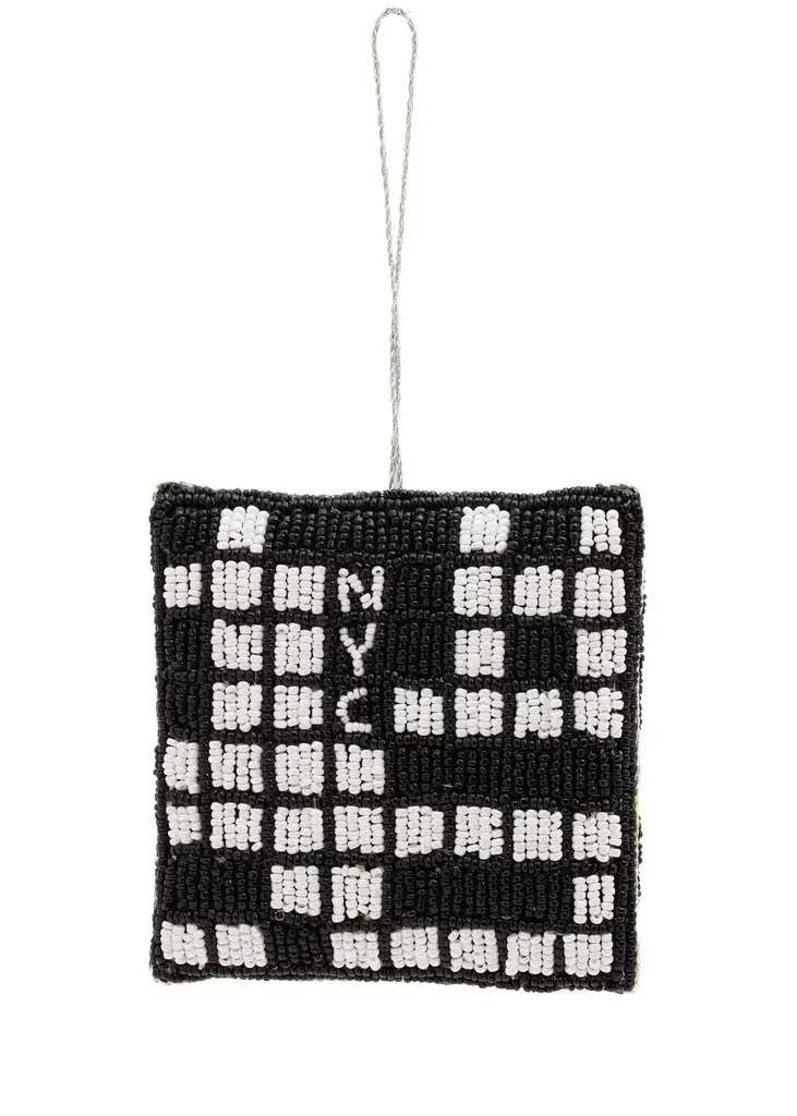 Sudha Pennathur Crossword Puzzle Beaded Ornament