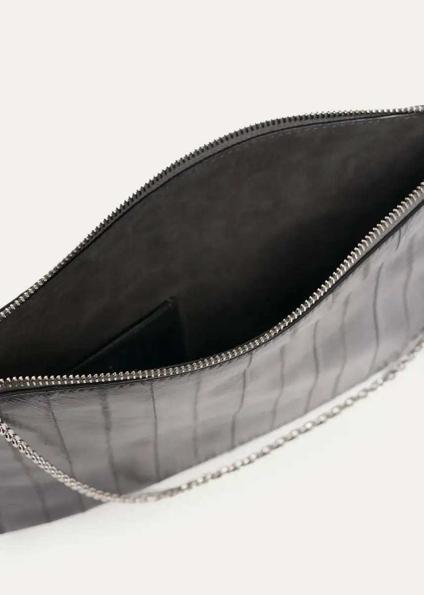 Givenchy Voyou Eel Leather Pochette | Thumbnail 4 Givenchy Voyou Eel Leather Pochette | Thumbnail 4