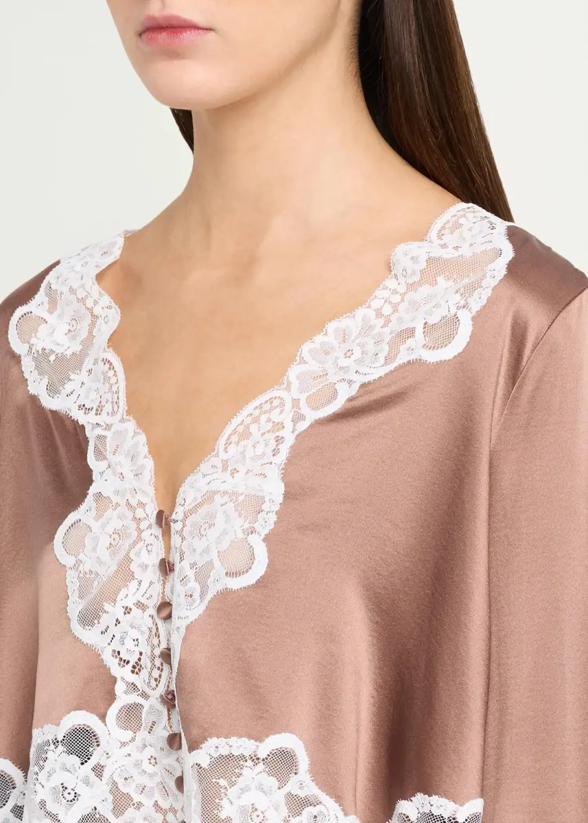 LoveShackFancy Elarine Lace-Trim Cropped Top | Thumbnail 5 LoveShackFancy Elarine Lace-Trim Cropped Top | Thumbnail 5