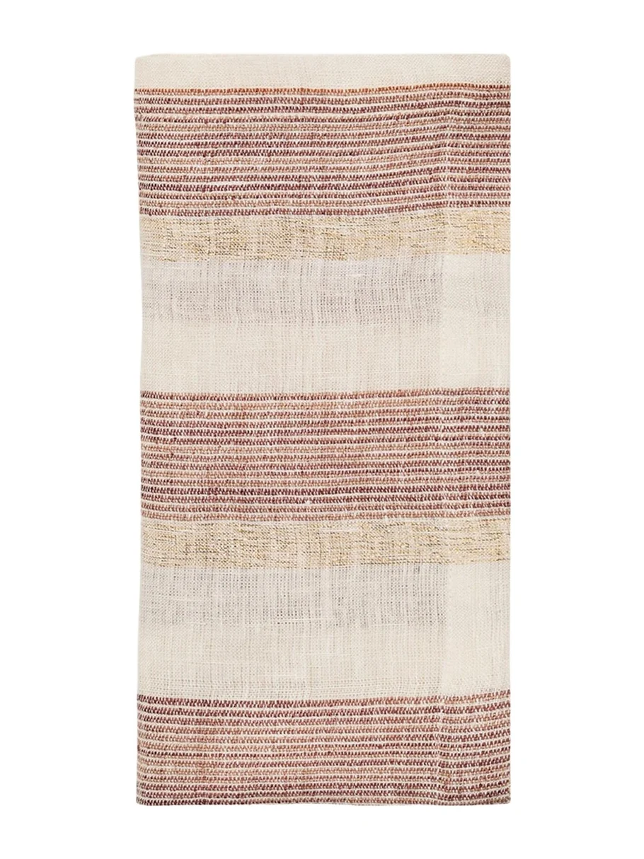 Kim Seybert Striped Linen-Blend Napkin