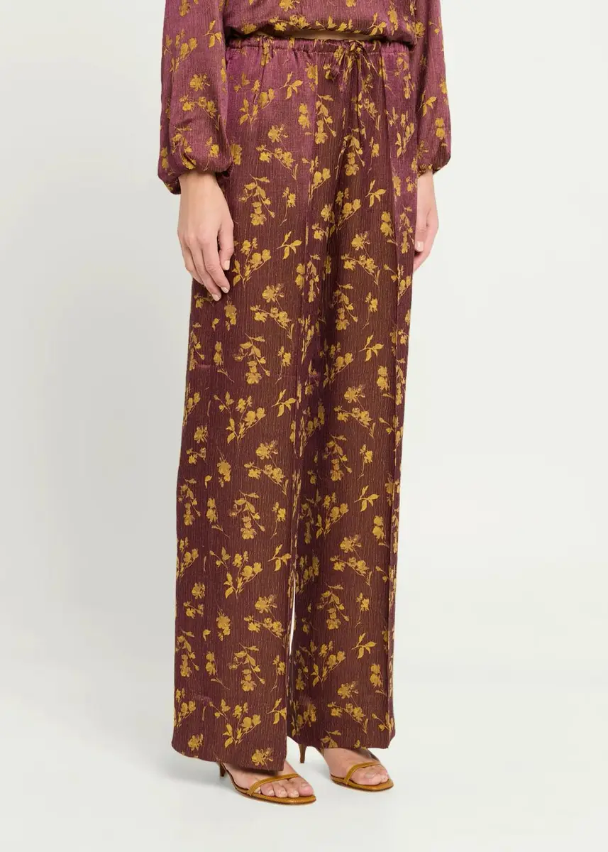 Dries Van Noten Floral Jacquard Straight-Leg Drawstring Pants | Thumbnail 4 Dries Van Noten Floral Jacquard Straight-Leg Drawstring Pants | Thumbnail 4