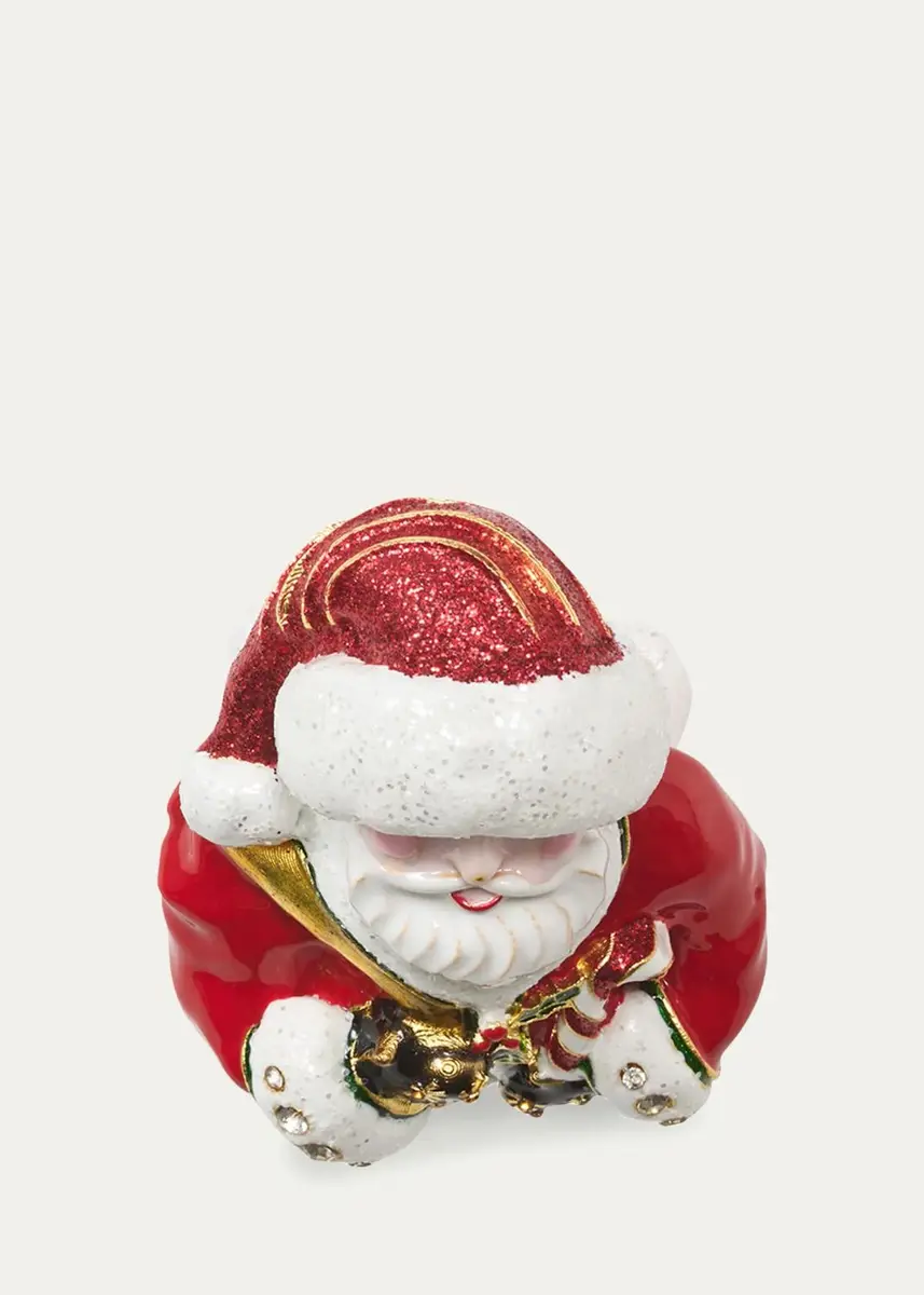 Kim Seybert Santa Claus Metal & Enamel Napkin Ring | Thumbnail 2
