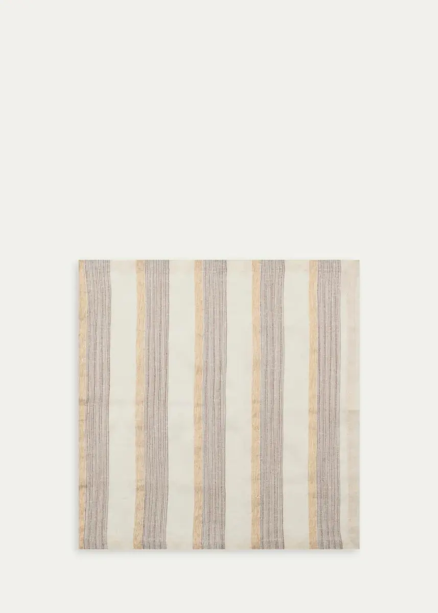 Kim Seybert Broad Stripe Embroidered Napkin | Thumbnail 2 Kim Seybert Broad Stripe Embroidered Napkin | Thumbnail 2