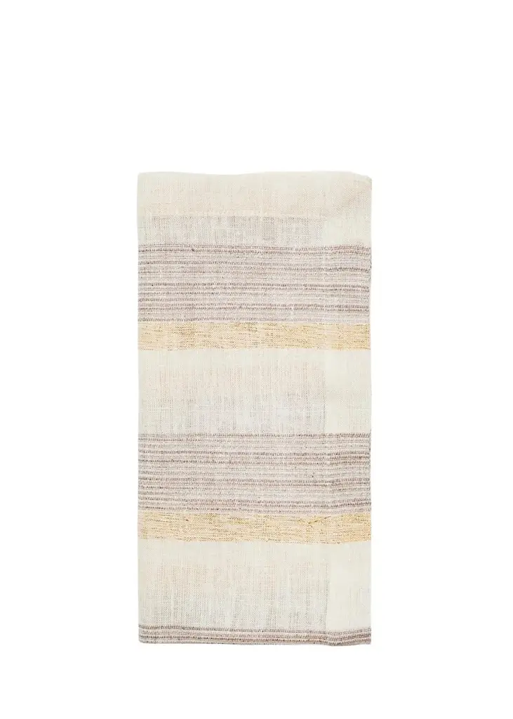 Kim Seybert Broad Stripe Embroidered Napkin