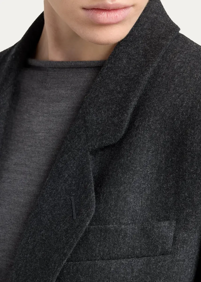 Giorgio Armani Wool-Cashmere Blazer with Strong Shoulders | Thumbnail 5 Giorgio Armani Wool-Cashmere Blazer with Strong Shoulders | Thumbnail 5