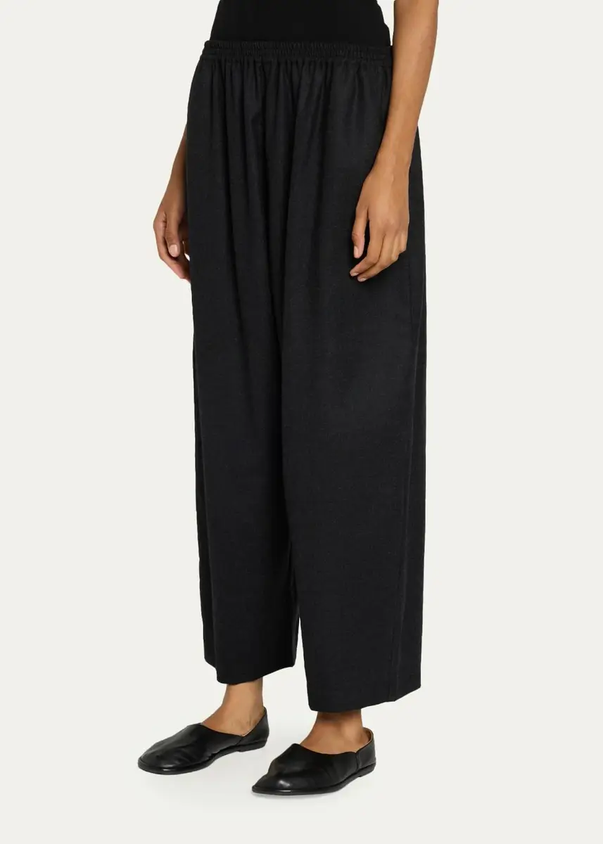 Eskandar Wool Flannel Japanese Trousers | Thumbnail 4