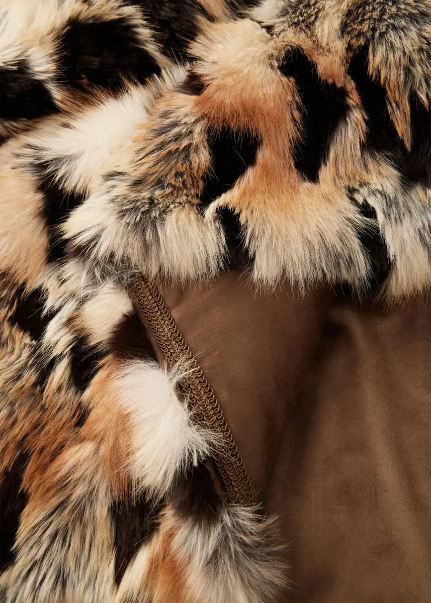 Lyla Grant Leopard-Print Faux Fox Throw, 60" x 72" | Thumbnail 3