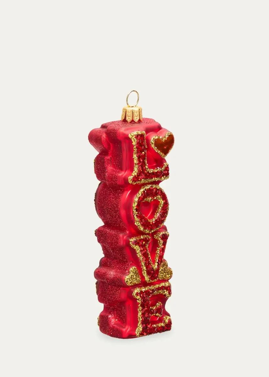 Impuls Sparkling Love Glass Ornament | Thumbnail 2 Impuls Sparkling Love Glass Ornament | Thumbnail 2