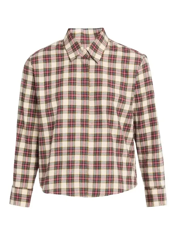 Dries Van Noten Check Cotton Flannel Button-Down Shirt