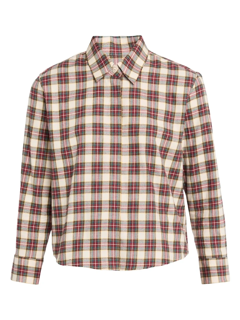 Dries Van Noten Check Cotton Flannel Button-Down Shirt