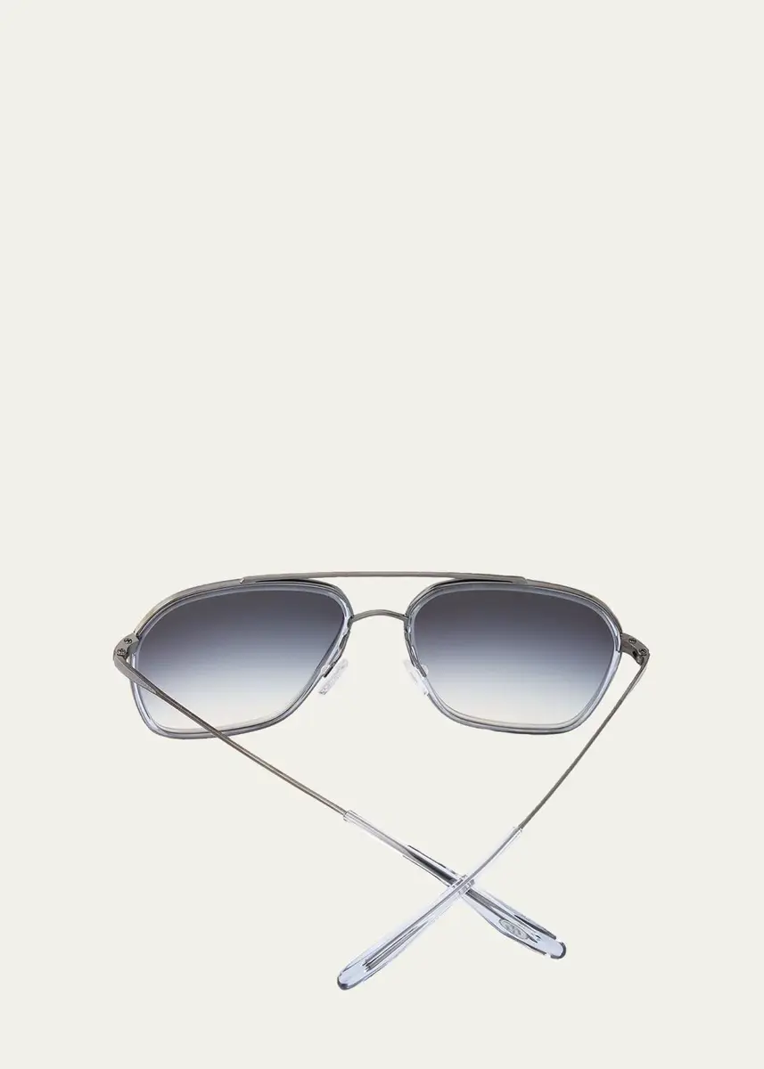 BARTON PERREIRA Rizzo 58mm Titanium Navigator Sunglasses | Thumbnail 4 BARTON PERREIRA Rizzo 58mm Titanium Navigator Sunglasses | Thumbnail 4